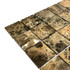 Мозаика Marble Mosaic Emperador dark Pol камень 30.5х30.5 см полированная чип 48х48 мм, коричневый, темно-коричневый