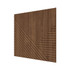Стеновая квадратная панель Пирамида МДФ Орех-темный 500х500х8 Ликорн мм (4 шт.)