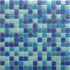 Мозаика MIX27 стекло синий 32.7х32.7 см NSmosaic Econom Series глянцевая чип 20х20 мм