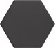 Керамогранит Black 11,6x10,1 универсальный матовый