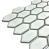 Мозаика Marble Mosaic Rombi White стекло 30.3х33 см глянцевая чип 35x48 мм, белый