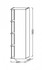 Подвесной шкаф-пенал 150x50 Jacob Delafon Terrace EB1179D-M61 Мягкий Черный, ориентация правая