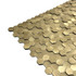 Мозаика Marble Mosaic Aluminium 3D Hexagon Gold (Big) алюминий 30х30 см чип 14х14 мм, золотой-oro-gold