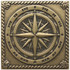Вставка Металлическая Windrose Shined brass (бронза полированная) керамическая