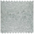 Мозаика Marble Mosaic Gravity Aluminium 3D Hexagon Metal (Big) алюминий 30х30 см чип 14х14 мм, серебро-silver