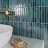 Мозаика Short Stick Sapphire Crackle керамика 28х30 см Amadis Fine Tiles глянцевая чип 20х150 мм, голубой, синий 8436552229347