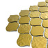 Мозаика Marble Mosaic Arabesco Gold стекло 27.5х28 см глянцевая чип 52x52 мм, золотой-oro-gold