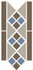 Бордюр Border Lisbon with 1 strip (Tr.01, Dots 29+11, Strips 29) 28х15 матовый керамогранит