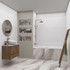 Настенная плитка Satin White Coastal 30х90 Gravita матовая, рельефная (структурированная) керамическая 78801852