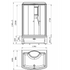 Душевая кабина Радомир Диана 2 без г/м 1-05-1-0-0-0610