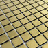 Мозаика Marble Mosaic Sharm Gold стекло 30х30 см глянцевая чип 23x23 мм, золотой-oro-gold