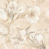 Панно Opale Beige Flower (2 шт) Azori 63х63 глянцевое керамическое 589032003