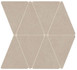 Мозаика Boost Natural Ash Mosaico Rhombus 36,7x33,8 керамогранит матовая, бежевый A7CO