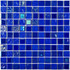 Мозаика Bondi Dark Blue-25 стекло 30х30 см глянцевая чип 25х25 мм, синий