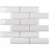 Мозаика Metro White Glossy 45х145 (KM82895) керамическая 28.68х29.56