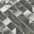 Мозаика Metal металл 30х30 см полированная чип 20х20 мм, серебро