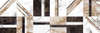 Декор Wild Chic Коричневый 25x75 Meissen глянцевый керамический 16519