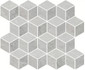 Мозаика T017/48010 Риальто 3 Мозаичный глянцевый керамика 37.5х45 см Kerama Marazzi, серый