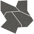 Декор Noon Deco Mosaic Anthracite Soft 60x60 Living Ceramics керамогранит матовый LV11692