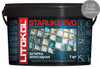 Затирка для плитки эпоксидная Litokol двухкомпонентный состав Starlike Evo S.125 Grigio Cemento 1 кг 485170002