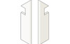 Плинтус Marvel White Cross Battiscopa Sag.Dx 7,2x30 Atlas Concorde Italy керамогранит матовый AF7Q