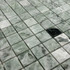 Мозаика Marble Mosaic Cloud Emerald Pol камень 30х30 см полированная чип 23х23 мм, зеленый, серый