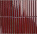 Мозаика Porcelain mosaic Mosaic 1.5х14.5 Y15F736 Красный глянцевый керамогранит 29.4х31.3 см чип 15х145 мм