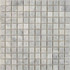 Мозаика из мрамора Bianco Carrara PIX240, чип 23х23 мм, сетка 300х300х6 мм матовая, серый