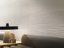 Настенная плитка 3D Wall Plaster Combed White 50x120 Atlas Concorde Italy матовая керамическая AHQX