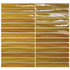Мозаика Short Stick Mustard Crackle керамика 28х30 см Amadis Fine Tiles глянцевая чип 20х150 мм, оранжевый 8436552229361