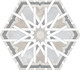Керамогранит Radiant Grey 20x24 Monopole сатинированный напольная плитка 81024