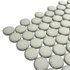 Мозаика Marble Mosaic Round White стекло 30х30 см глянцевая чип 28.5x30 мм, белый
