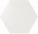 Настенная плитка Hexagon White Matt керамическая