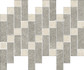 Мозаика Italon Aura Stone Grey Mosaico Heritage керамогранит 31.6х37.9 см матовая бежевый, серый 620110000260