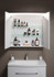 Aqwella Neringa Шкаф-зеркало 80 с подсветкой, цвет белый, NER0408