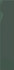 Настенная плитка Plinto Green Gloss 10.7х54.2 DNA Tiles глянцевая керамическая 78803274