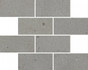 Мозаика Italon Avantgarde Iron Minibrick керамогранит 23.7х29.5 см матовая серый 610110001214