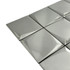 Мозаика Marble Mosaic Origami Silver нержавеющая сталь 30х30 см 3D чип 75х75 мм, серебро-silver