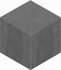 Мозаика LN04/TE04 Cube 29x25 неполированная керамогранит, черный 39619