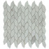 Мозаика Marble Mosaic Twist Volakas White Pol камень 31.5х33 см полированная, серый, белый