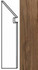 Плинтус Etic Noce Hickory Battiscopa Sag.SX AV8E 7,2x30 шт керамогранит