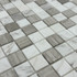 Мозаика Marble Mosaic Mix stone 2 Mat камень 30х30 см матовая чип 23х23 мм, серый