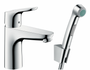Смеситель Hansgrohe Focus для раковины 100 мм с гигиеническим душем