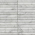 Мозаика Pixmosaic PIX 342 Bianco Carrara, Convex, чип 20х151 мм, сетка 300х305х12 мрамор матовая серый