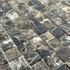 Мозаика Marble Mosaic Emperador dark Mat камень 30х30 см матовая чип 23х23 мм, коричневый, темно-коричневый