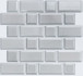 Мозаика PR 4595-43 керамика 29.1х29.4 см глянцевая чип 45х45, 45х95 мм, серый