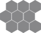 Мозаика Cambia Gris Lappato Mosaic Heksagon 33,4x27,53 керамогранит лаппатированная, серый