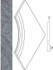 Керамогранит Silver Bor. 60x60 svasato ang. round 30/Силвер Борт.60x60 с выемкой угл. закр. 30