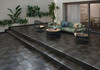 Ступень фронтальная Peldaño Redondo 33 Metal Black 32.5х33 клинкер матовая Gres de Aragon 906860