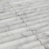 Мозаика Pixmosaic PIX 342 Bianco Carrara, Convex, чип 20х151 мм, сетка 300х305х12 мрамор матовая серый